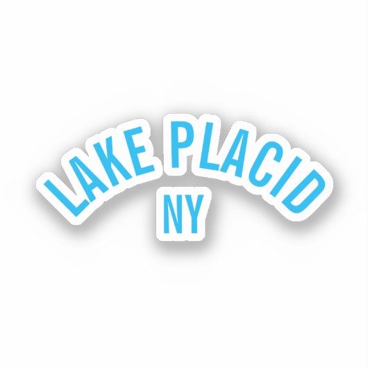 Lake Placid, NY Sticker (Voorkant)