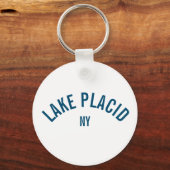 Lake Placid - NY T-Shirt Sleutelhanger (Voorkant)