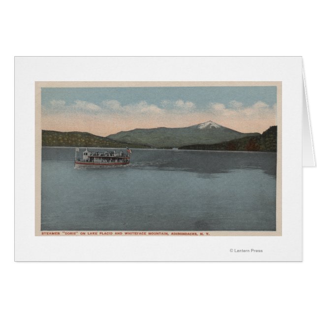 Lake Placid, NY - Uitzicht van Steamer Doris (Voorkant Horizontaal)