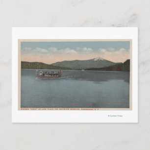 Lake Placid, NY - Uitzicht van Steamer Doris Briefkaart