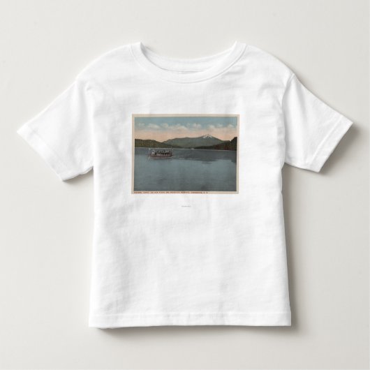 Lake Placid, NY - Uitzicht van Steamer Doris Kinder Shirts (Voorkant)