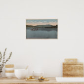 Lake Placid, NY - Uitzicht van Steamer Doris Poster (Keuken)