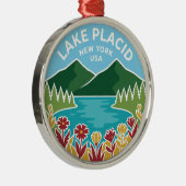 Lake Placid USA Metalen Ornament (Rechts)