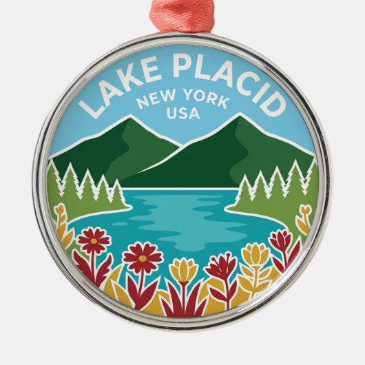 Lake Placid USA Metalen Ornament (Voorkant)
