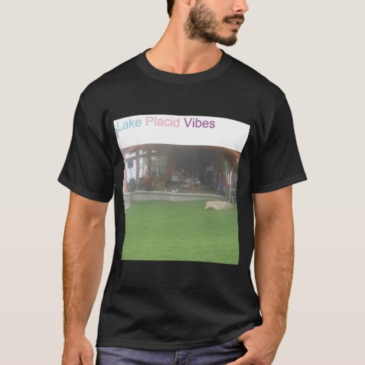 Lake Placid Vibes bij nacht T-shirt (Voorkant)