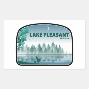 Lake Pleasant Arizona Deer Rechthoekige Sticker
