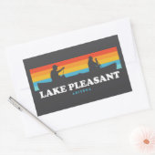 Lake Pleasant Arizona kano Rechthoekige Sticker (Envelop)
