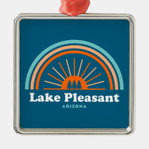 Lake Pleasant Arizona Rainbow Metalen Ornament
