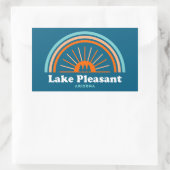 Lake Pleasant Arizona Rainbow Rechthoekige Sticker (Tas)