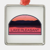 Lake Pleasant Arizona Red Sunrise Metalen Ornament (Voorkant)