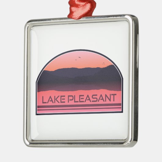 Lake Pleasant Arizona Red Sunrise Metalen Ornament (Links)