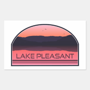 Lake Pleasant Arizona Red Sunrise Rechthoekige Sticker