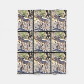 Lake Pleasant Donkey Fleece Blanket (Voorkant)