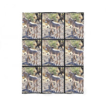 Lake Pleasant Donkey Fleece Blanket