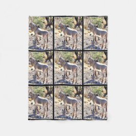 Lake Pleasant Donkey Fleece Blanket Deken