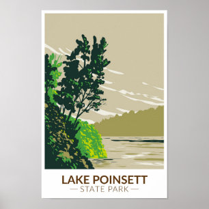 Lake Poinsett State Park Arkansas Vintage  Poster