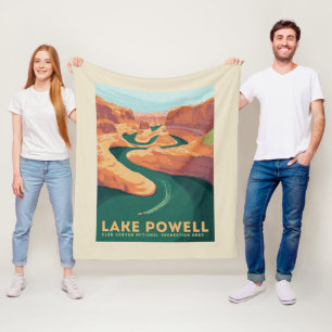 Lake Powell   Arizona en Utah Fleece Deken