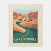 Lake Powell | Arizona en Utah Fleece Deken (Voorkant)