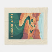 Lake Powell | Arizona en Utah Fleece Deken (Voorkant (Horizontaal))