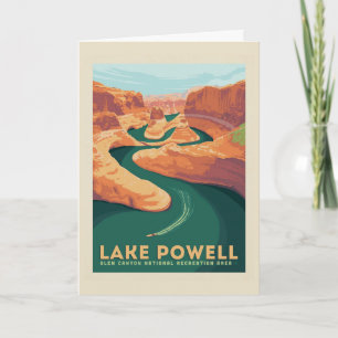 Lake Powell Arizona en Utah Kaart