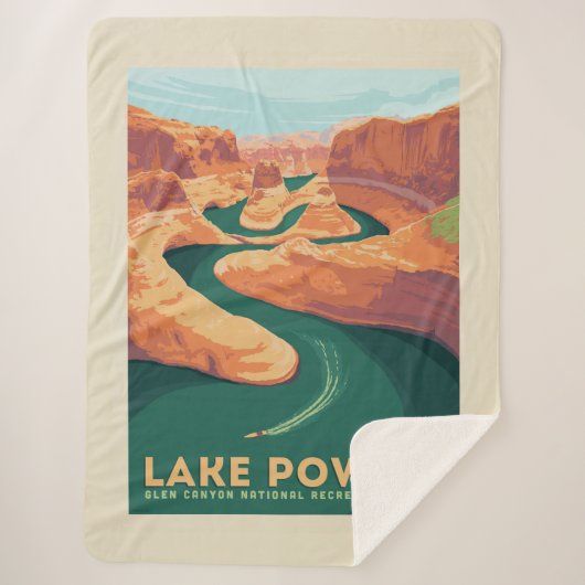 Lake Powell | Arizona en Utah Sherpa Deken (Voorkant)
