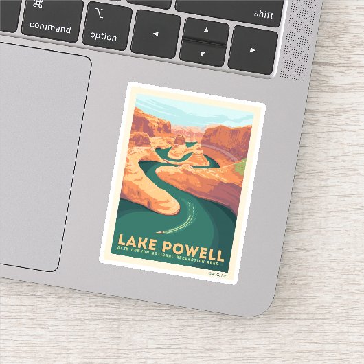 Lake Powell | Arizona en Utah Sticker (Detail)
