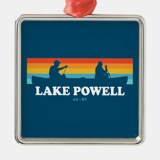 Lake Powell Arizona Utah Canoe Metalen Ornament (Voorkant)