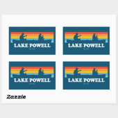 Lake Powell Arizona Utah Canoe Rechthoekige Sticker (Vel)