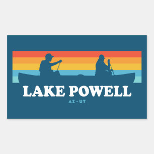 Lake Powell Arizona Utah Canoe Rechthoekige Sticker