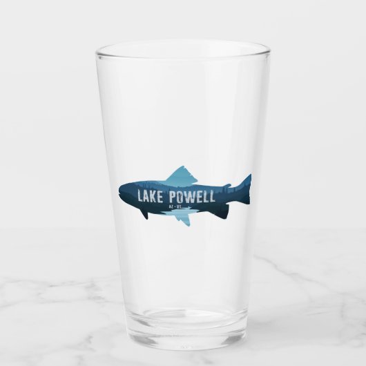 Lake Powell Arizona Utah Fish Glas (Voorkant)