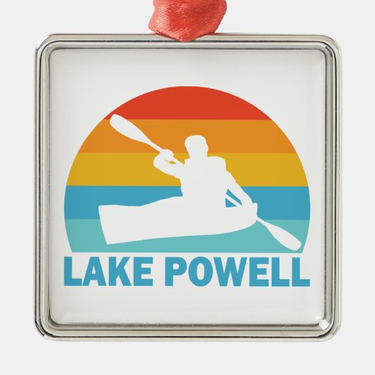 Lake Powell Arizona Utah Kayak Metalen Ornament (Voorkant)