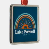 Lake Powell Arizona Utah Rainbow Metalen Ornament (Rechts)