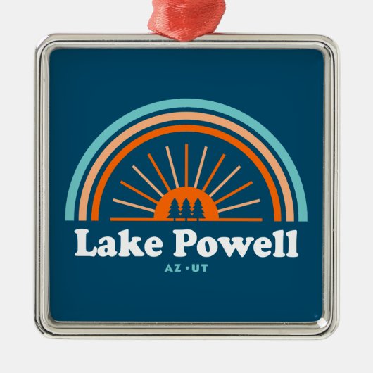 Lake Powell Arizona Utah Rainbow Metalen Ornament (Voorkant)