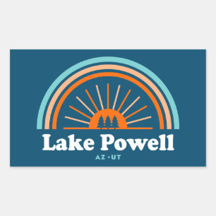 Lake Powell Arizona Utah Rainbow Rechthoekige Sticker