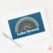 Lake Powell Arizona Utah Rainbow Rechthoekige Sticker (Envelop)