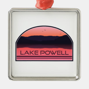 Lake Powell Arizona Utah Red Sunrise Metalen Ornament