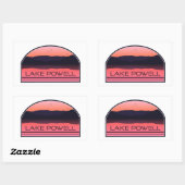 Lake Powell Arizona Utah Red Sunrise Rechthoekige Sticker (Vel)