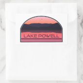 Lake Powell Arizona Utah Red Sunrise Rechthoekige Sticker (Tas)
