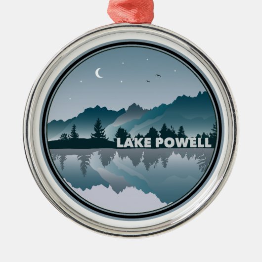 Lake Powell Arizona Utah reflectie Metalen Ornament (Voorkant)