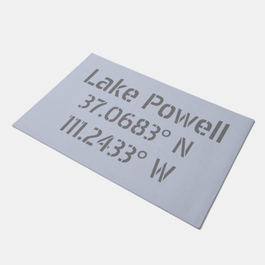 Lake Powell AZ Latitude Longitude Deurmat (Schuin)