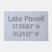 Lake Powell AZ Latitude Longitude Deurmat (Voorkant)