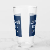 Lake Powell AZ Latitude Longitude Glas (Rechts)