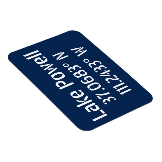 Lake Powell AZ Latitude Longitude Magneet (Rechterzijde)