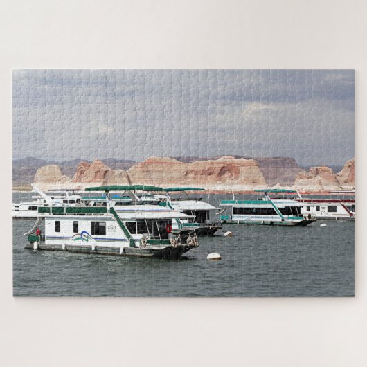 Lake Powell Houseboot, Arizona, Verenigde Staten 4 Legpuzzel (Horizontaal)