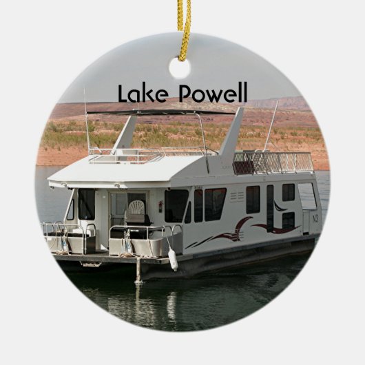 Lake Powell: Houseboot, Arizona, Verenigde Staten  Keramisch Ornament (Voorkant)