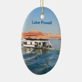 Lake Powell: Houseboot making waves, Arizona Keramisch Ornament (Rechts)