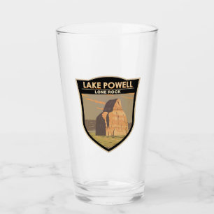 Lake Powell Lone Rock Travel Art Vintage Glas