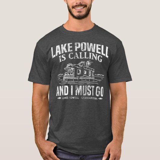 Lake Powell noemt het een grappige woonboot T-shirt (Voorkant)