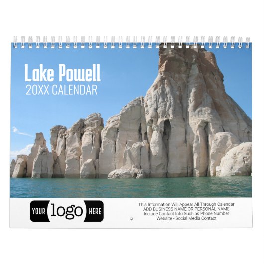 Lake Powell Reisfotografie Promotioneel Kalender (Hoes)