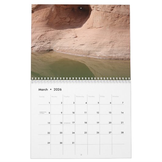 Lake Powell Travel Photography Kalender (Mar 2026)